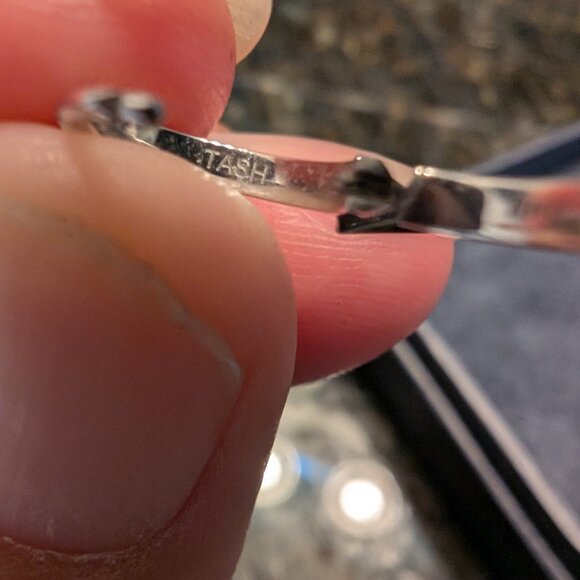 Maria Tash 8mm White Gold Faceted Single Short Spike Hoop Set of 2 - Picture 2 of 6